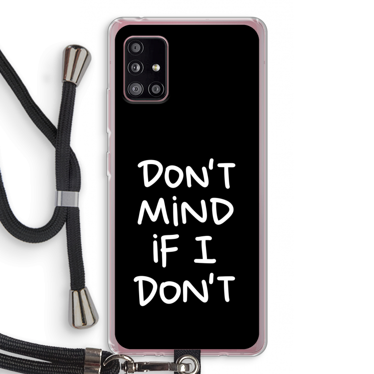 Don't Mind: Samsung Galaxy A51 5G Transparant Hoesje met koord