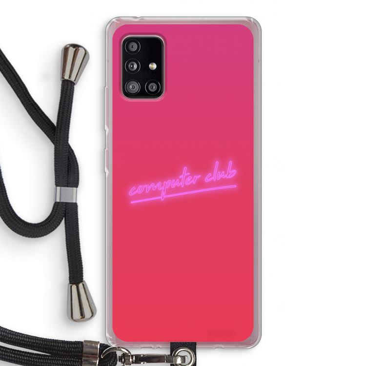 Vice Glow: Samsung Galaxy A51 5G Transparant Hoesje met koord