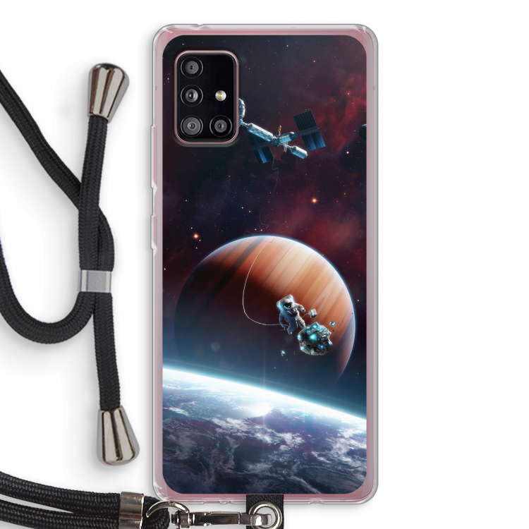 Examiner: Samsung Galaxy A51 5G Transparant Hoesje met koord