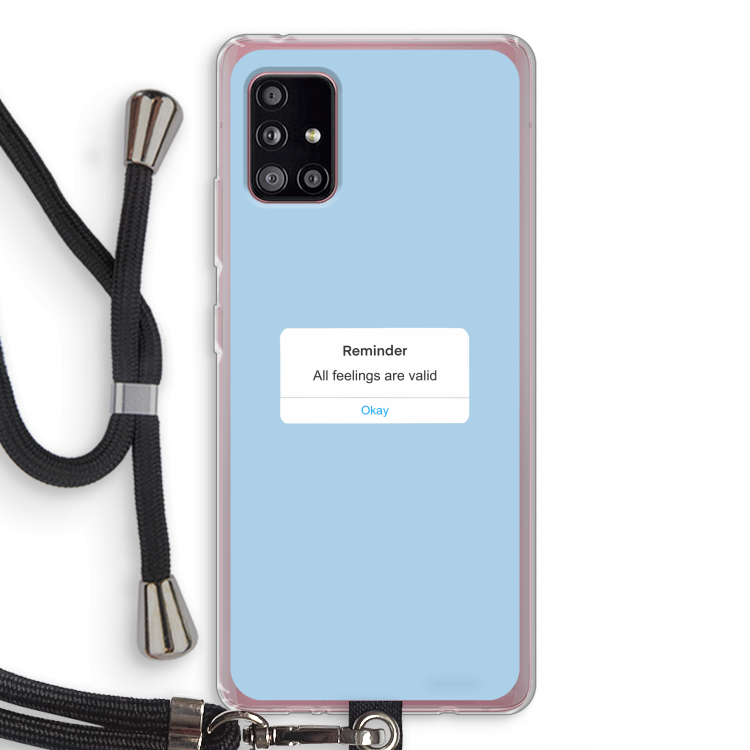 Reminder: Samsung Galaxy A51 5G Transparant Hoesje met koord