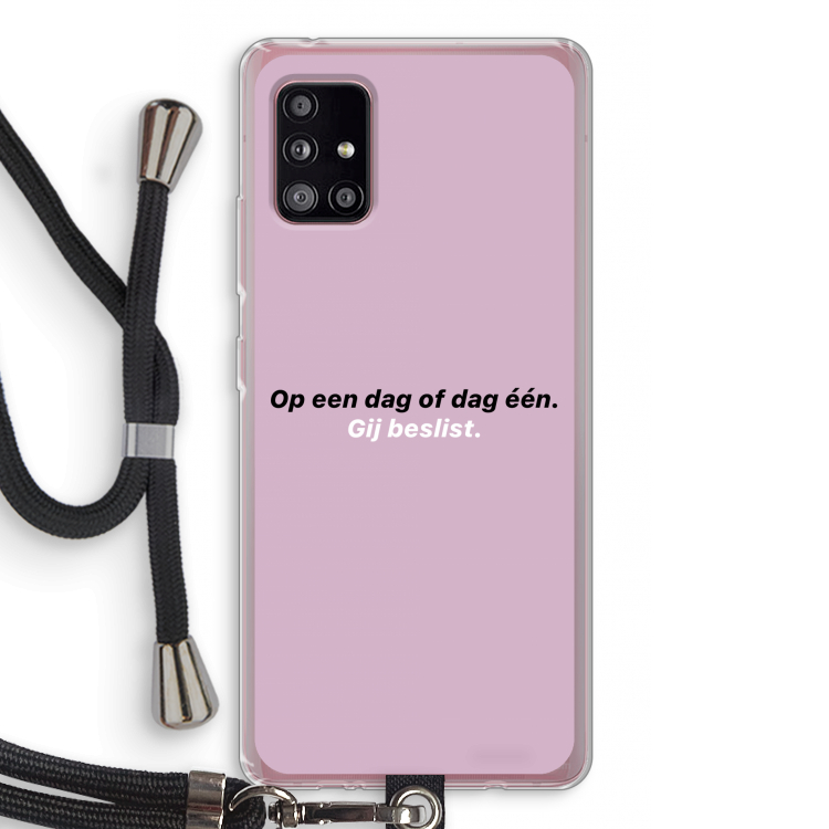 gij beslist: Samsung Galaxy A51 5G Transparant Hoesje met koord