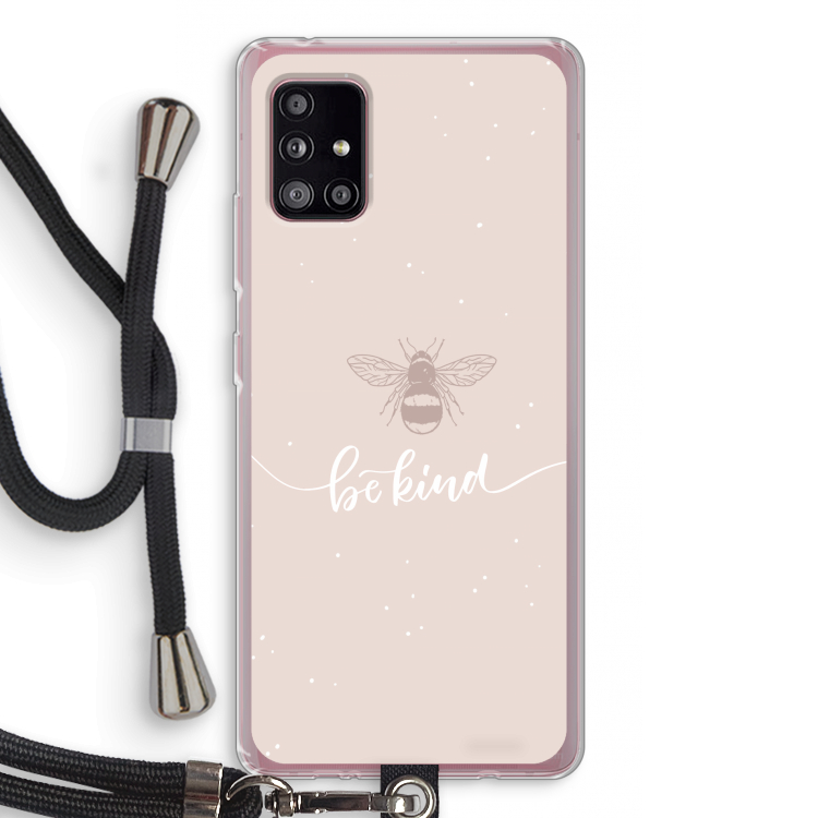 Be(e) kind: Samsung Galaxy A51 5G Transparant Hoesje met koord