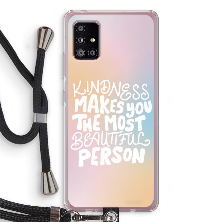 The prettiest: Samsung Galaxy A51 5G Transparant Hoesje met koord