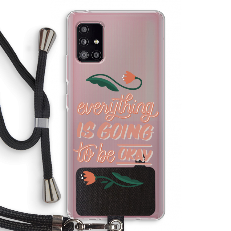 Optimistic flower girl: Samsung Galaxy A51 5G Transparant Hoesje met koord