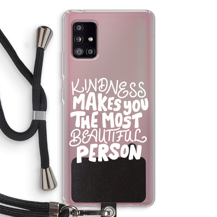 The prettiest: Samsung Galaxy A51 5G Transparant Hoesje met koord