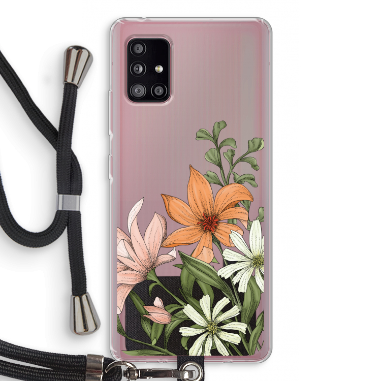 Floral bouquet: Samsung Galaxy A51 5G Transparant Hoesje met koord
