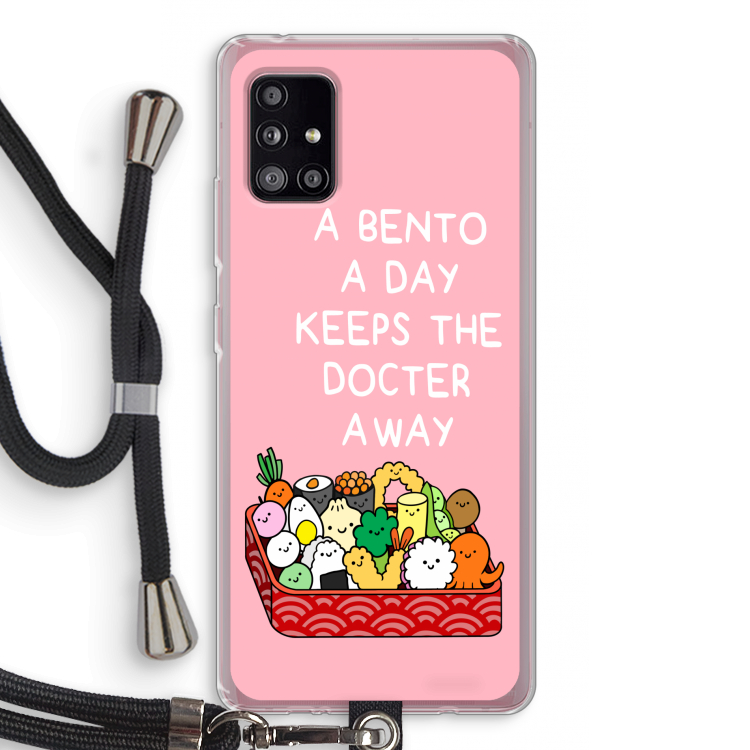 Bento a day: Samsung Galaxy A51 5G Transparant Hoesje met koord