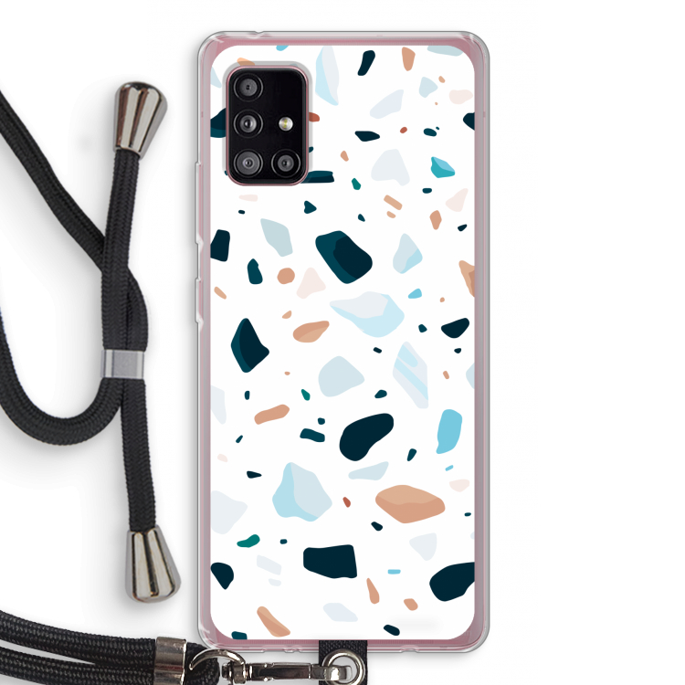 Terrazzo N°13: Samsung Galaxy A51 5G Transparant Hoesje met koord