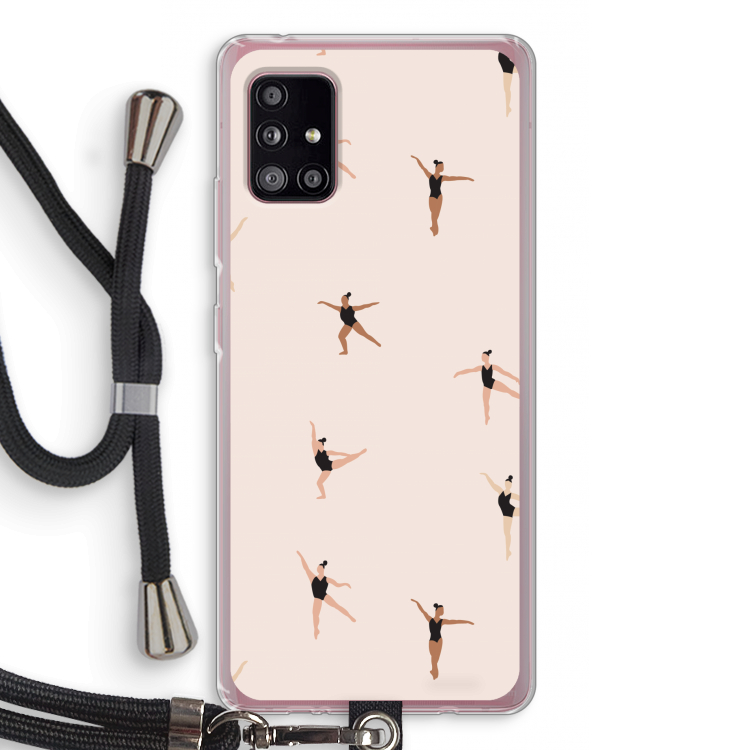Dancing #1: Samsung Galaxy A51 5G Transparant Hoesje met koord
