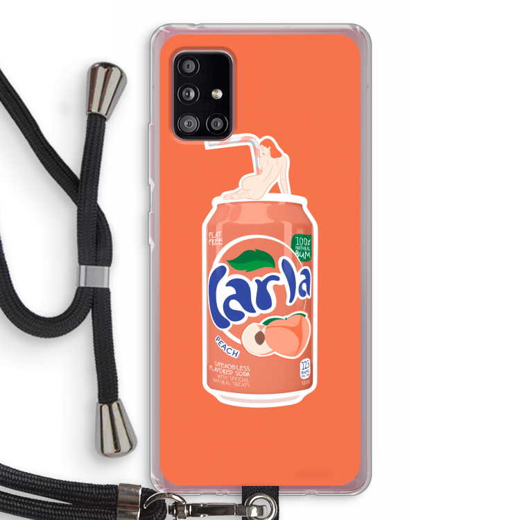S(peach)less: Samsung Galaxy A51 5G Transparant Hoesje met koord