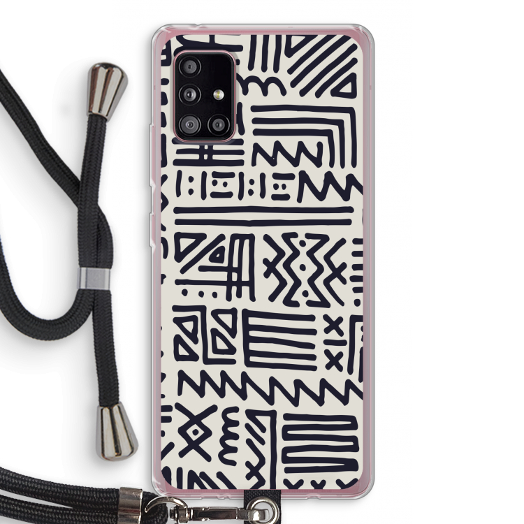 Marrakech print: Samsung Galaxy A51 5G Transparant Hoesje met koord
