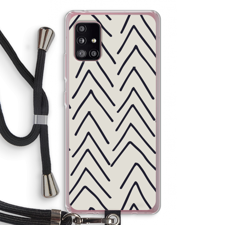 Marrakech Arrows: Samsung Galaxy A51 5G Transparant Hoesje met koord
