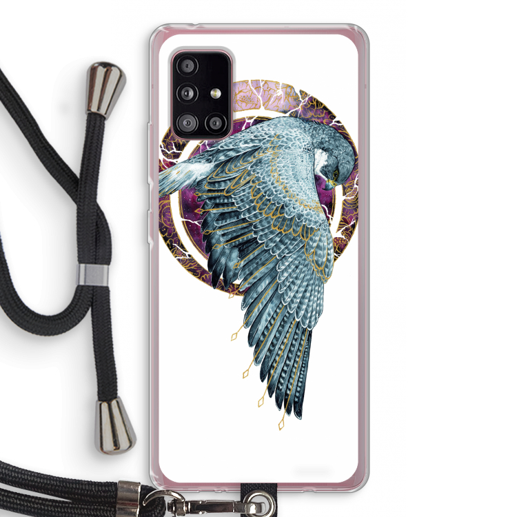 Golden Falcon: Samsung Galaxy A51 5G Transparant Hoesje met koord