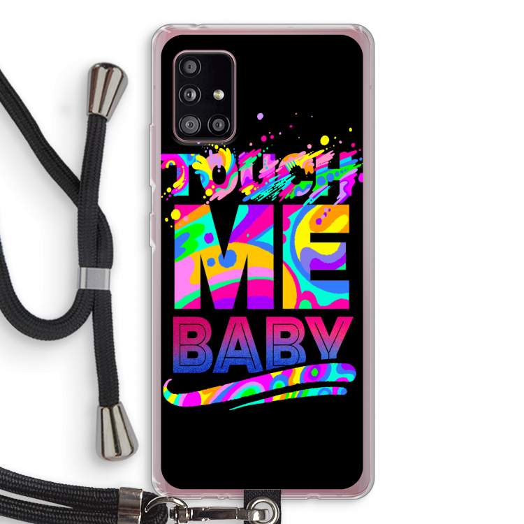 Touch Me: Samsung Galaxy A51 5G Transparant Hoesje met koord