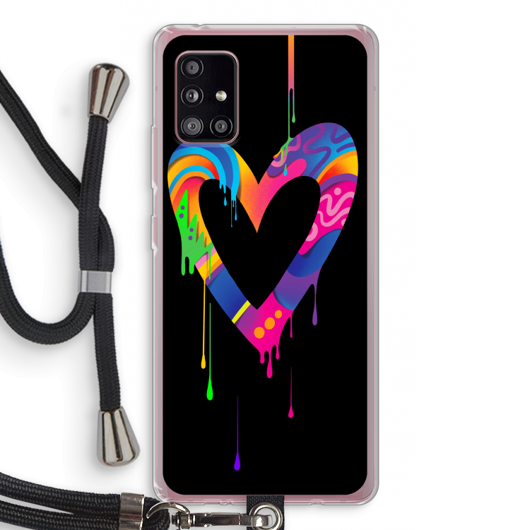 Melts My Heart: Samsung Galaxy A51 5G Transparant Hoesje met koord