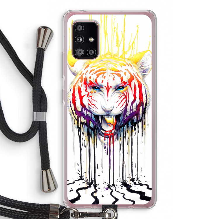 Fading: Samsung Galaxy A51 5G Transparant Hoesje met koord