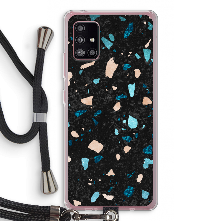 Terrazzo N°11: Samsung Galaxy A51 5G Transparant Hoesje met koord