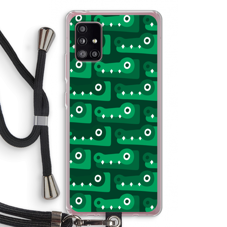 Crocs: Samsung Galaxy A51 5G Transparant Hoesje met koord