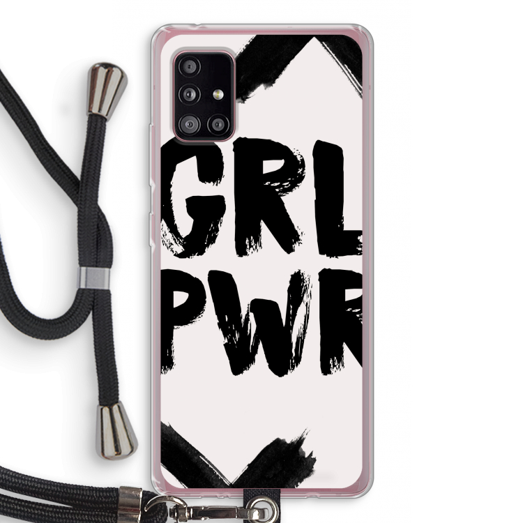 Girl Power #2: Samsung Galaxy A51 5G Transparant Hoesje met koord