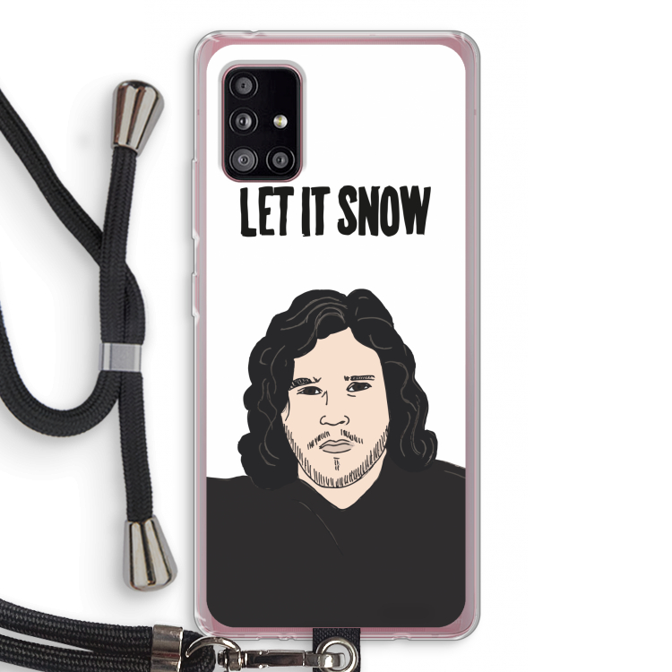 Let It Snow: Samsung Galaxy A51 5G Transparant Hoesje met koord
