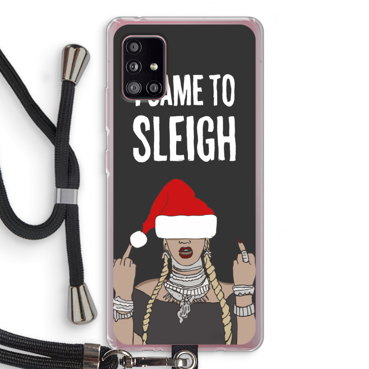 Came To Sleigh: Samsung Galaxy A51 5G Transparant Hoesje met koord