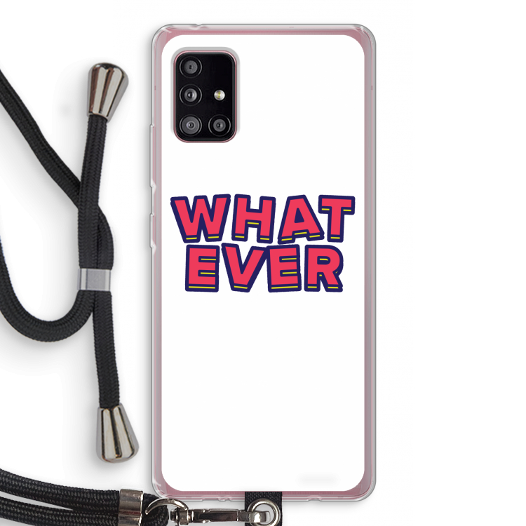Whatever: Samsung Galaxy A51 5G Transparant Hoesje met koord