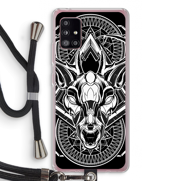 Oh Deer: Samsung Galaxy A51 5G Transparant Hoesje met koord