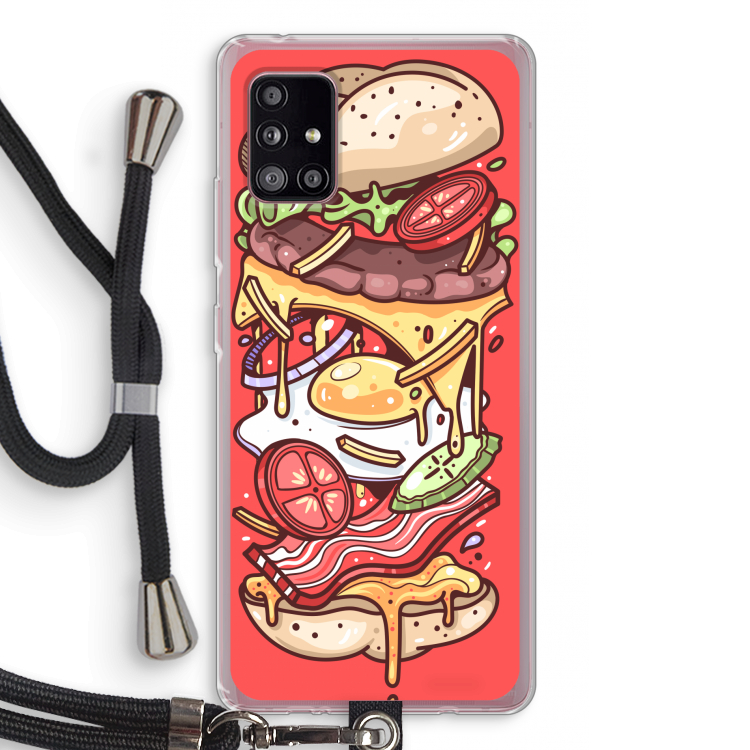 Diet Coke Please: Samsung Galaxy A51 5G Transparant Hoesje met koord