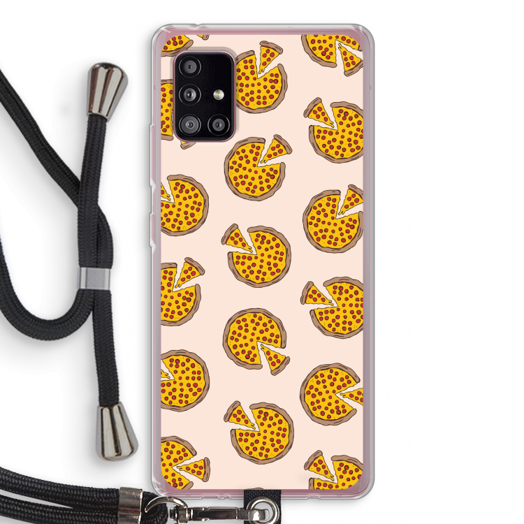 You Had Me At Pizza: Samsung Galaxy A51 5G Transparant Hoesje met koord