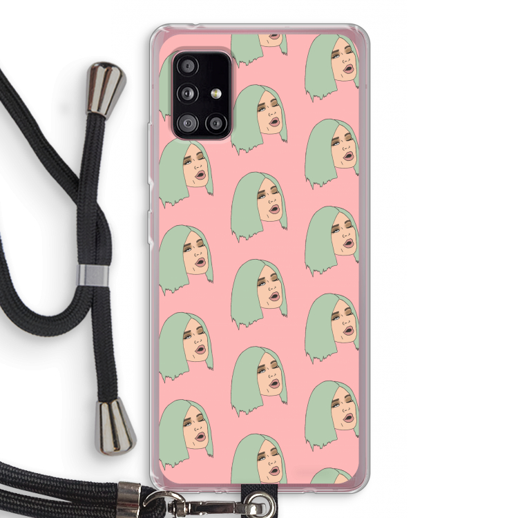 King Kylie: Samsung Galaxy A51 5G Transparant Hoesje met koord