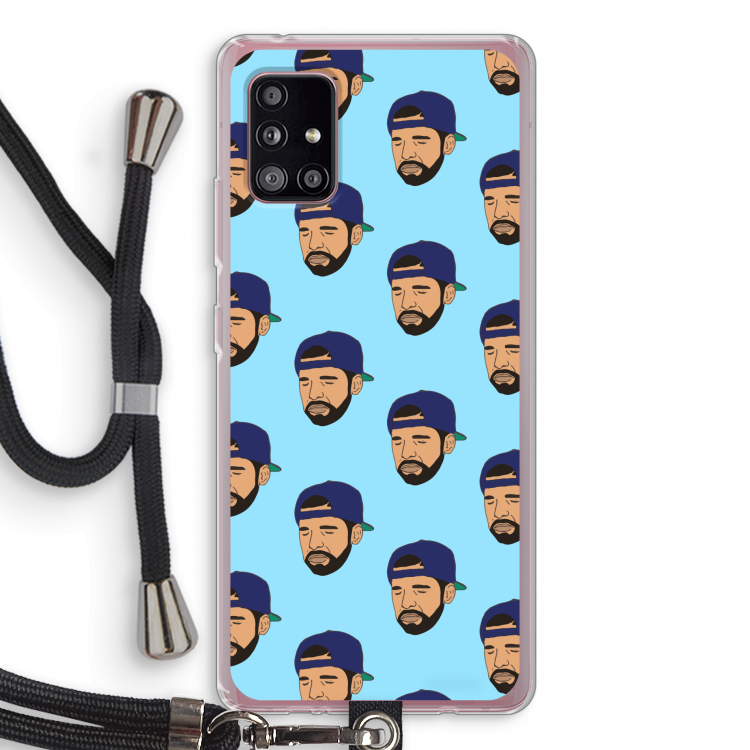 Drake Away: Samsung Galaxy A51 5G Transparant Hoesje met koord