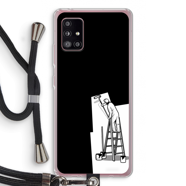 Musketon Painter: Samsung Galaxy A51 5G Transparant Hoesje met koord
