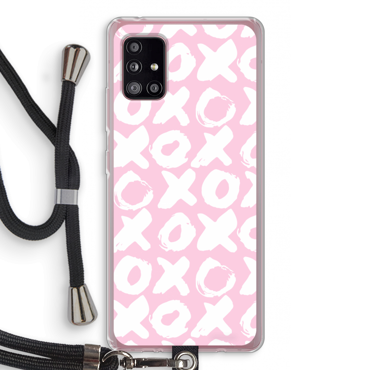 XOXO: Samsung Galaxy A51 5G Transparant Hoesje met koord