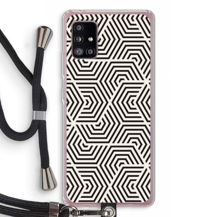 Magic pattern: Samsung Galaxy A51 5G Transparant Hoesje met koord