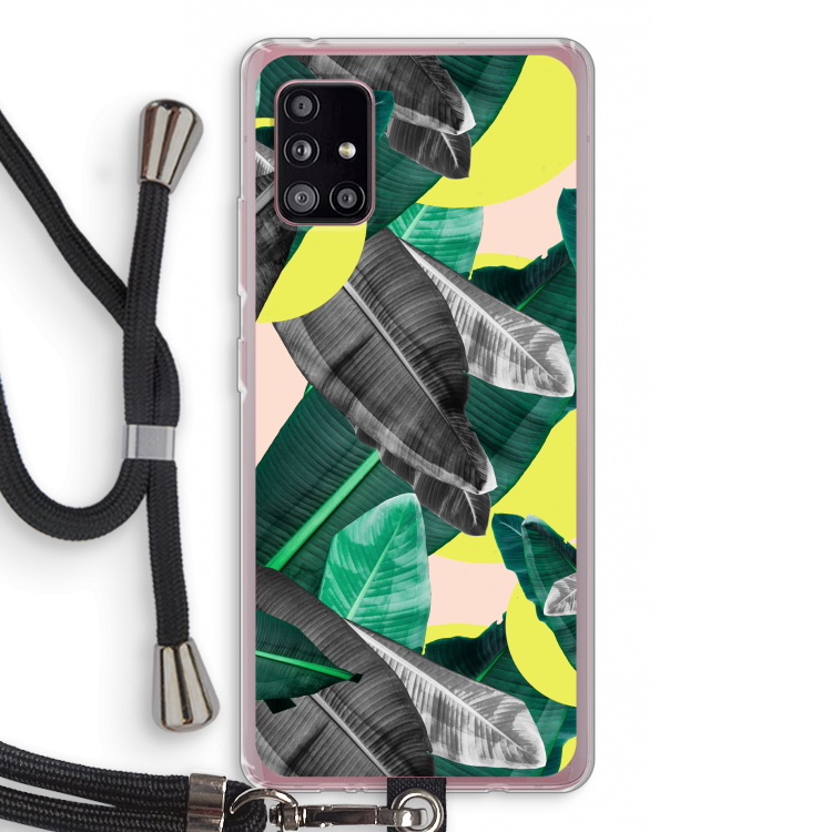 Fantasie jungle: Samsung Galaxy A51 5G Transparant Hoesje met koord