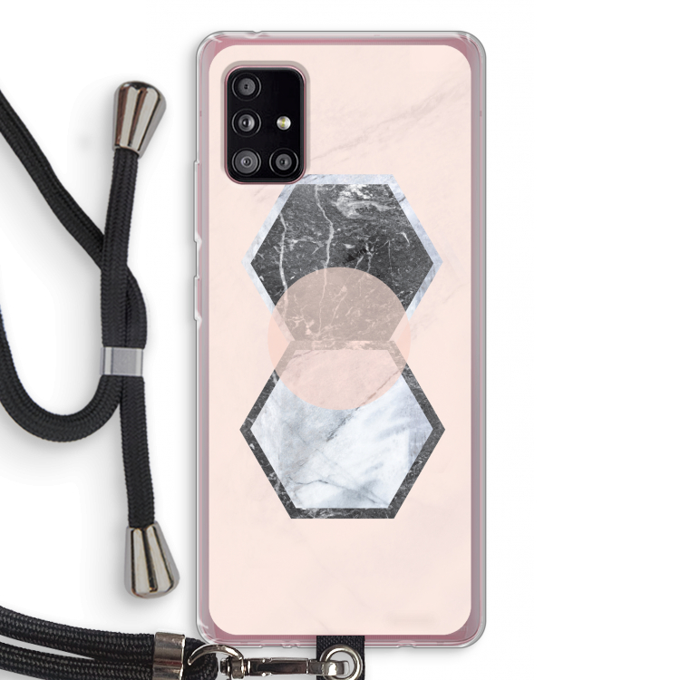 Creatieve toets: Samsung Galaxy A51 5G Transparant Hoesje met koord