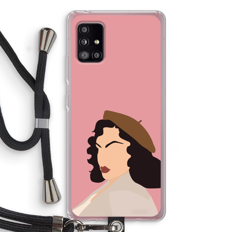 Confidence: Samsung Galaxy A51 5G Transparant Hoesje met koord