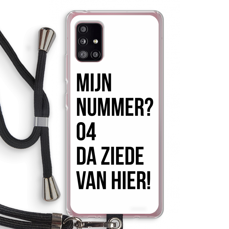 Da ziede van hier: Samsung Galaxy A51 5G Transparant Hoesje met koord