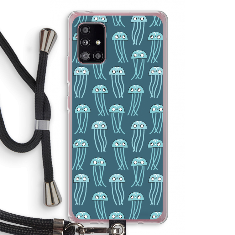 Kwallie: Samsung Galaxy A51 5G Transparant Hoesje met koord