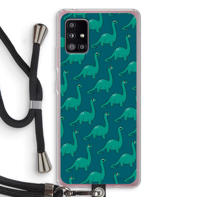 Diplodocus: Samsung Galaxy A51 5G Transparant Hoesje met koord