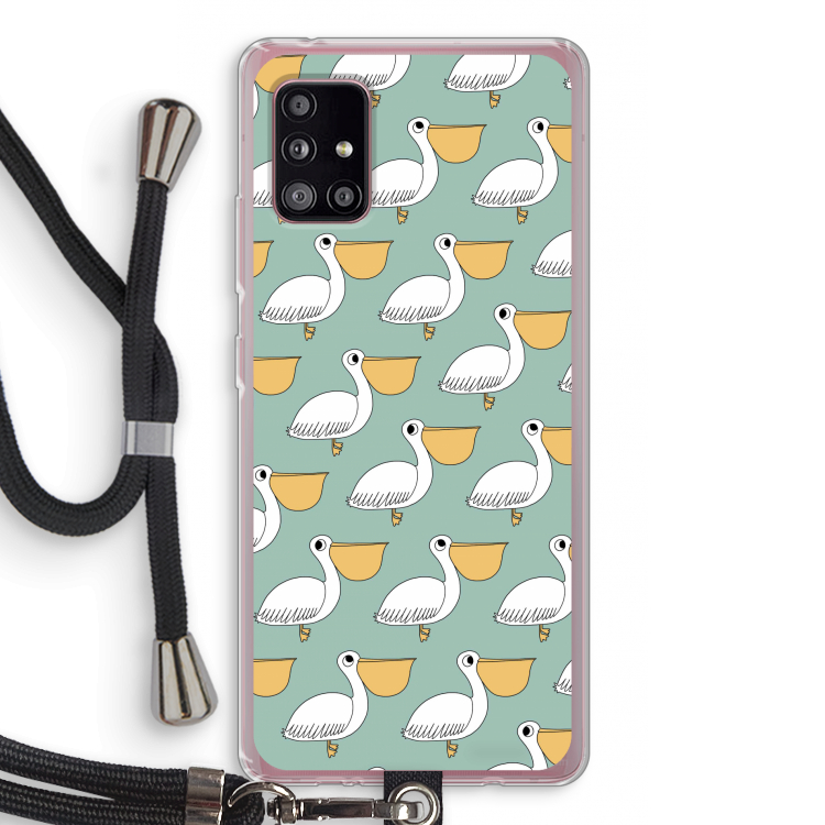 Pelican: Samsung Galaxy A51 5G Transparant Hoesje met koord