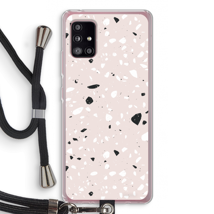 Terrazzo N°20: Samsung Galaxy A51 5G Transparant Hoesje met koord