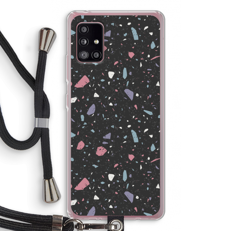 Terrazzo N°16: Samsung Galaxy A51 5G Transparant Hoesje met koord