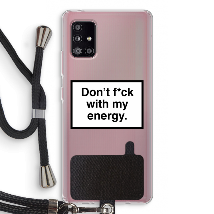 My energy: Samsung Galaxy A51 5G Transparant Hoesje met koord