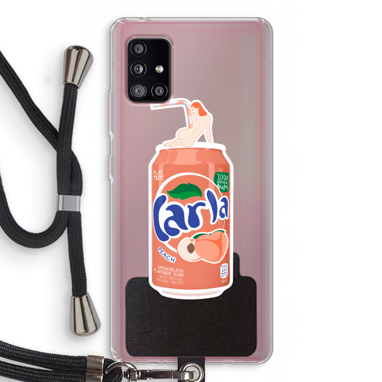 S(peach)less: Samsung Galaxy A51 5G Transparant Hoesje met koord