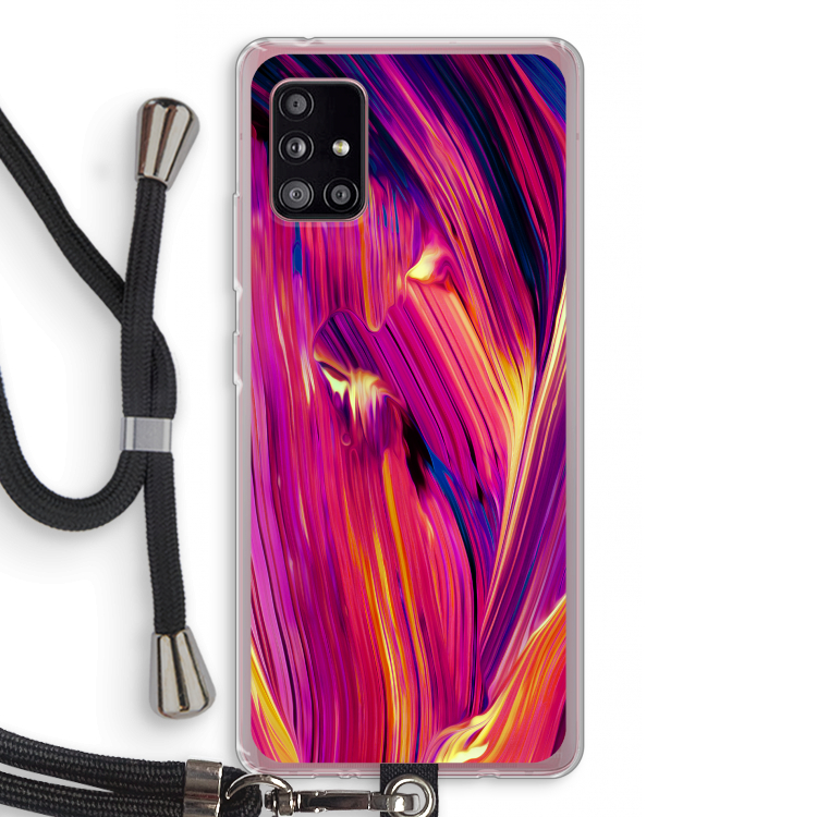 Phoenix: Samsung Galaxy A51 5G Transparant Hoesje met koord