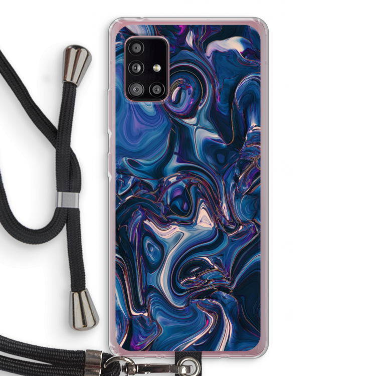 Mirrored Mirage: Samsung Galaxy A51 5G Transparant Hoesje met koord