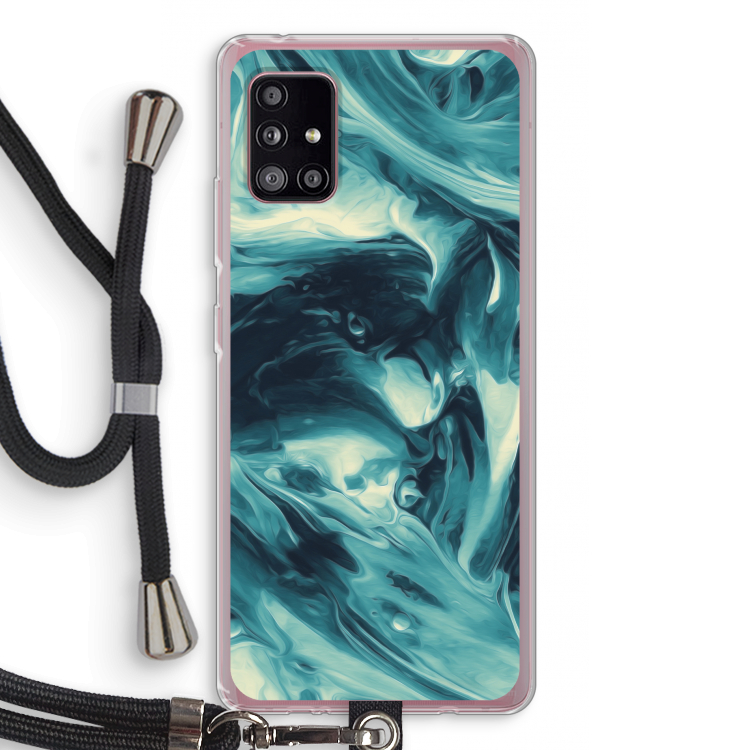 Dreaming About Whales: Samsung Galaxy A51 5G Transparant Hoesje met koord
