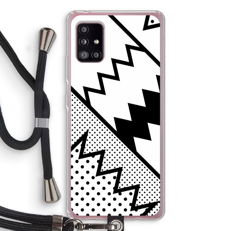 Pop Art #5: Samsung Galaxy A51 5G Transparant Hoesje met koord