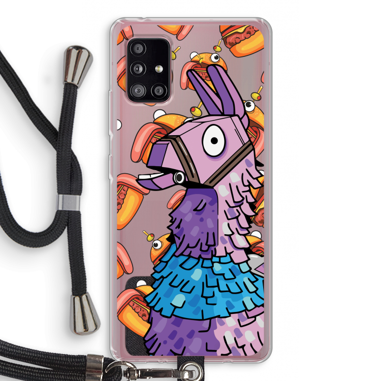 Loot Burger: Samsung Galaxy A51 5G Transparant Hoesje met koord